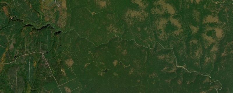 Satellite imagery of a forested watershed analysed by ACFOR